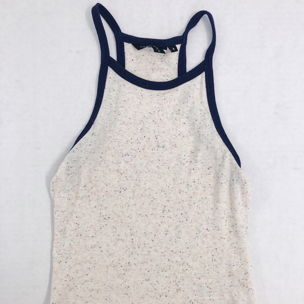 Multicolor specked crop top